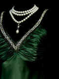 Vintage A Line V Neck Dark Green Satin Senior 80s Prom Dresses High School Long Formal Dress HZ0311