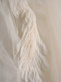 Modest Ball Gown Sweetheart White Tulle Wedding Dress Long Fairytale Autumn Bridal Dresses HZ0311