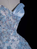 Elegnt Ball Gown Sweetheart Light Sky Blue Tulle Long Prom Dress Fashion Aesthetic High School Formal Dresses Party Outfits Gown HZ0311