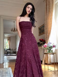 Spaghetti Strap Sheath Wedding Guest Dresses, Lace Rust Red Prom Formal Dresses HZ0311