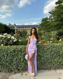 Princess Mermaid Sweetheart Lilac Chiffon Prom Dress With Layers Prom Gown HZ0311