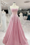 Classic Ball Gown Sweetheart Pink Tulle Sleeveless With Beaded Ruffles Long Prom Dresses Senior Graduation Dance Evening Outfits HZ0311