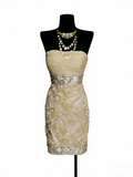 Retro Sheath Strapless Champagne Hoco Gowns Short 18th Birthday Dress Homecoming Dresses HZ0311