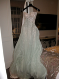 Glitter A line Strapless Green With Beaded Crystals Prom Dress Aesthetic Long Graduation Evening Outfits HZ0311