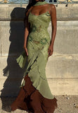 Sexy Prom Dresses Impress High Low Spaghetti Straps Sage Green Chiffon With Beads Semi Formal Graduation Party Dress For Teens High Schools HZ0311