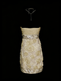Retro Sheath Strapless Champagne Hoco Gowns Short 18th Birthday Dress Homecoming Dresses HZ0311