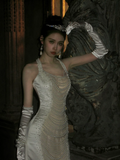 Sexy Mermaid Halter White Wedding Dress With Pearls Fairytale Brides Gown Wedding Dresses HZ0311
