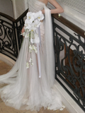 Simple Mermaid Off The Shoulder Tulle White Wedding Dress With Pleated Ruched Fairytale Brides Gown Wedding Dresses HZ0311