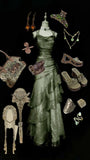 Vintage Mermaid Spaghetti Straps Green Prom Dresses Long 18th Birthday Outfit Senior High School Dance Party Dress HZ0311