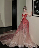 Modest Mermaid Sweethart Red Beads Prom Dresses Inspo For Teens Formal Dress Party Outfits Prom Gowns HZ0311