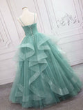 Elegant Quinceanera Dress Sweetheart Tulle Long Prom Dress Sweet 16 Dress Corset Long Formal Dress HZ0311