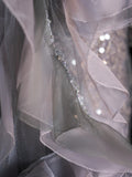 Princess Mermaid Sweetheart Grey Sequined With Slit Long Formal Evening Dress Gowns Prom Dresses HZ0311