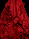 Retro Ball Gown Strapless Red 60s Prom Dresses Fashion Evening Gowns Long Formal Party Dress HZ0311