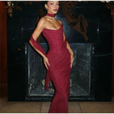 Elegant Sexy Mermaid Sweetheart Chiffon Prom Dresses Formal Summer Wedding Guest Outfit Birthday Outfits HZ0311