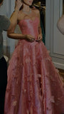 Customize Pink A-Line Prom Dress Crystal Embellished Party Dress Women Graduations Gowns For Teens High Schools HZ0311