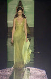 Sparkling Glitter Spaghetti Straps Ruched Floor-Length Prom Dresses HZ0311