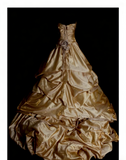 Vintage Ball Gown Strapless Gold Sweet 16 Dresses Quinceanera Dress With 3D Flowers Long 15 Vestidos De Fiesta HZ0311