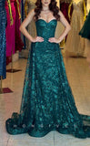 Satin Glitter Sweetheart Strapless Sleeveless Sequined Appliques Party Prom Evening Dress HZ0311