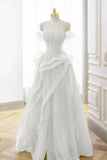 Elegant Sage Green Tulle Lace Prom Dress Off The Shoulder Long Evening Party Dress Prom Gowns HZ0311