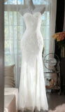 Mermaid Coral Formal Dresses Tulle Sequin Sweetheart Neck Long Prom Dresses Coral Evening Dresses HZ0311