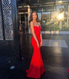 Modest Mermaid Sweetheart Red Prom Dresses Inspo For Teens Formal Dress Party Outfits Prom Gowns HZ0311