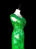 Vintage Mermaid Scoop Neck Green Lace Appliques Senior Prom Dresses High School Long Formal Dress HZ0311