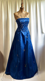 Vintage A line Strapless Burgundy Satin For Women Party Dresses Formal Prom Dress Inspo 22th Birthday Gown HZ0311