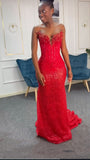 Elegant Mermaid Sweetheart Sequin With Beadings Long Formal Prom Evening Dress Dinner Outfits Party Gowns HZ0311