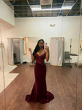 Modest Mermaid Sweetheart Hot Pink With Beaded Long Formal Prom Evening Dress Dinner Outfits Party Gowns For Black Girls HZ0311