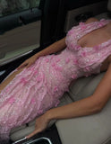 Modest Mermaid Halter Red Slit Lace Long Formal Prom Evening Dress Dinner Outfits Party Gowns For Teens Girls HZ0311