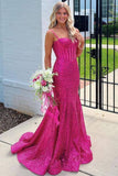 Sexy Prom Dresses 1950s Mermaid Spaghetti Straps Light Sky Blue Sequins Long Parties Gowns Evening Dress HZ0311