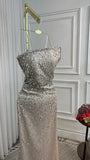 Modest Senior Prom Dresses High Schools Inspiration Mermaid Strapless Sequins Semi Formal Grad Long Prom Dress For Teens HZ0311
