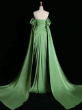 Graceful Mermaid Purple Off the Shoulder Pleats Prom Dress Evening Dresses Party Gowns HZ0311