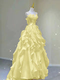 Pink princess evening dress, fairy party dress, girl¡¯s birthday flower dress Formal Evening Gowns HZ0311