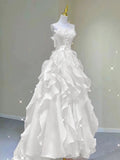 Pink princess evening dress, fairy party dress, girl¡¯s birthday flower dress Formal Evening Gowns HZ0311