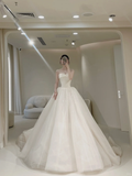 Princess Women's Wedding Dress for Bride Tulle Brides Dress Ball Gowns Strapless Wedding Gowns HZ0311