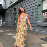 Mermaid Prom Dresses Spaghetti Straps Sexy Special Dress Blue Floral Party Gowns HZ0311