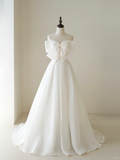 Women¡¯s A Line Strapless Bridal Wedding Dresses With Pleated Floor Length Brides Gown for Bride HZ0311