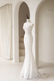 Modest Women¡¯s Mermaid Sweetheart Bridal Wedding Dresses With Lace Appliques Floor Length Tulle Brides Gown for Bride HZ0311