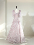Shinning Ball Gown Spaghetti Straps Lilac Sequin Long Prom Dresses Impress 19th Birthday Outfits Prom Gown HZ0311