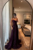 Special A Line Sweetheart Pleated Chiffon Pink Sleeveless Feathers Long Prom Dresses Inspo Prom Gown HZ0311