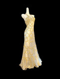 Modest Mermaid Halter Gold Beaded Long Prom Dresses High School Teens Senior Graduation Dance Party Outfits HZ0311