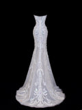 Wedding Gowns Dresses Elegant Modest for Bride Mermaid Strapless With Long Sleeves Lace Petite/Plus Size Bridal Gowns For Women HZ0311