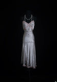 Vintage Prom Dresses 90s Formal Mermaid Spaghetti Strap Silver Gray Mid Length Party Gowns Prom Dresses HZ0311
