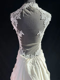 Ethereal Wedding Gowns Brides Dresses A line Spaghetti Strap for Bride Satin White Petite/Plus Size Bridal Gown With Beads For Women HZ0311