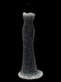 Affordable Sequin 1950s Formal Mermaid Sweetheart With Beaded Pearls Style Impress Long Prom Dresses Party Formal Gowns HZ0311
