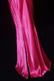 Vintage Prom Dresses 90s Formal Mermaid Spaghetti Straps Hot Pink Satin With Beadings Long Party Gowns Prom Dresses HZ0311