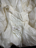Wedding Dresses Drop Waist 1950s 1940s Ball Gown Off The Shoulder With Tiered White Petite/Plus Size Bridal Gown For Women HZ0311