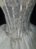 Ethereal Wedding Gowns Brides Dresses Ball Gown Sweetheart Strapless For Bride Lace White Petite/Plus Size Bridal Gown With Beads For Women HZ0311