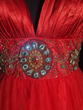 Vintage Ball Gown Sweetheart Red Tulle Hoco Gowns Short 16th Birthday Dress Homecoming Dresses Cocktail Gown HZ0311